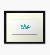 Rho Framed Print