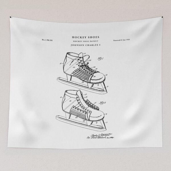 Item preview, Hockey Patent Drawing Blueprint designed and sold by Vintago.