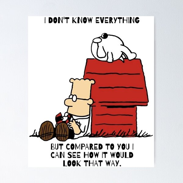 Item preview, Dilbert I Don_t Know Everything  designed and sold by rexcrai.