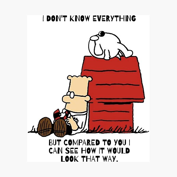 Item preview, Dilbert I Don_t Know Everything  designed and sold by rexcrai.