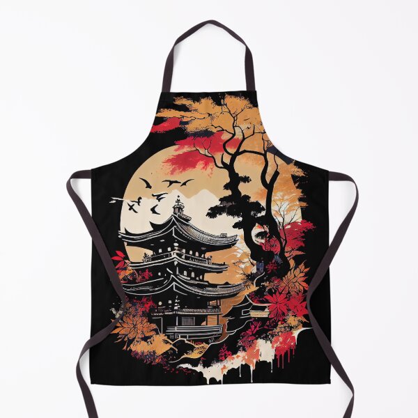 Artikelvorschau, Japanische Architektur Nihon Kenchiku Cherry Blossom Graphic entworfen und verkauft von SpookshowDesign.
