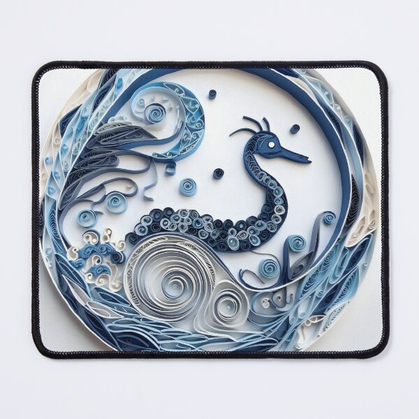 Item preview, Water Snake - Quilled Paper Artwork - AI Generated designed and sold by Quilluminations.