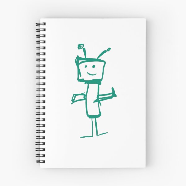 Item preview, Robo Bobo - Green robot - art by a 8 years old autistic artist  designed and sold by PaintedThought.