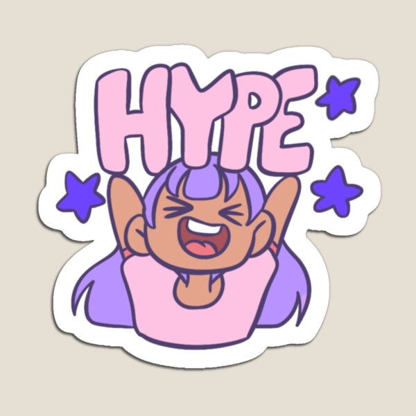 Item preview, Korie's Hype Sticker designed and sold by LadyKorieArt.