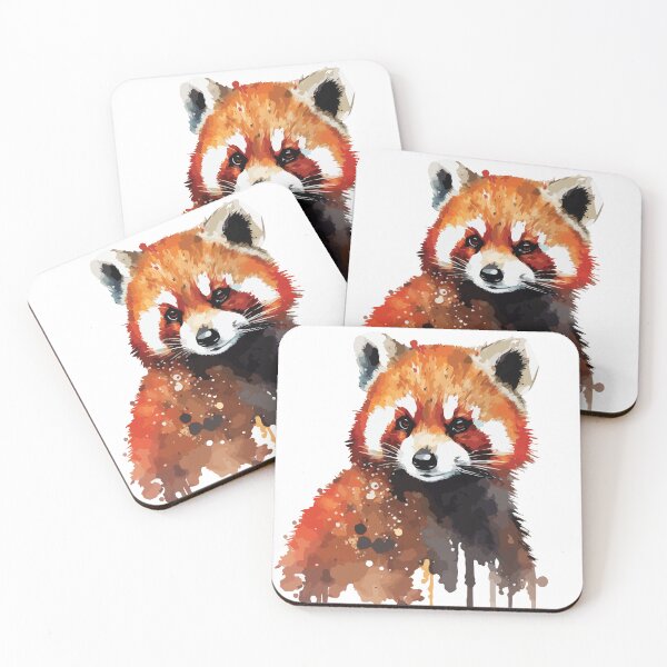 Item preview, A Red Panda in a Modern Watercolor - Boho Spirit Animals designed and sold by GVRDesign.