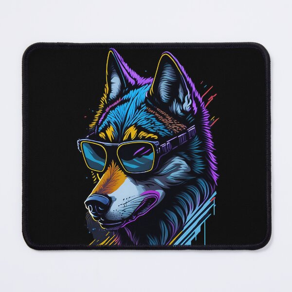 Artikelvorschau, Graffiti Splatter Gemalter Wolf mit Sonnenbrille entworfen und verkauft von mysticsubs.