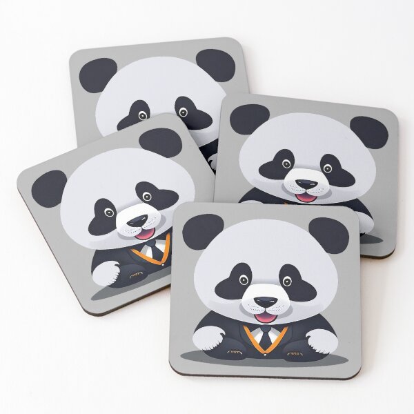 Item preview, Bamboo Executive: A Playful Pop-Art Panda in Business Attire designed and sold by Made-by-Ray.