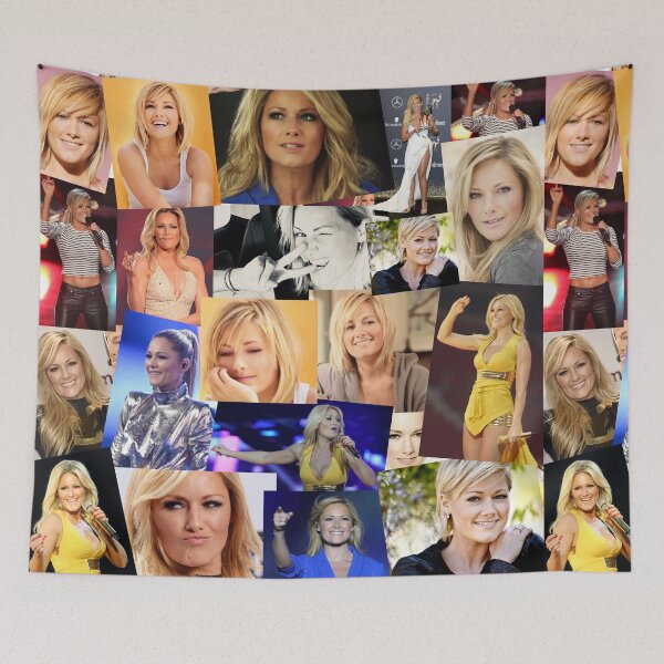 Item preview, Helene Fischer German Singer Photo Collage Pattern  designed and sold by CollageHeaven.