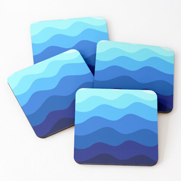 Item preview, Abstract Blue Wave Color Combination designed and sold by Moni-Makes-Art.