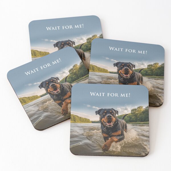 Artikelvorschau, Rottweiler im Wasser spielen: 4 entworfen und verkauft von ebrawne.
