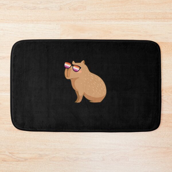 Item preview, Lesbian Capybara with Pride Glasses designed and sold by WizardsStokes88.