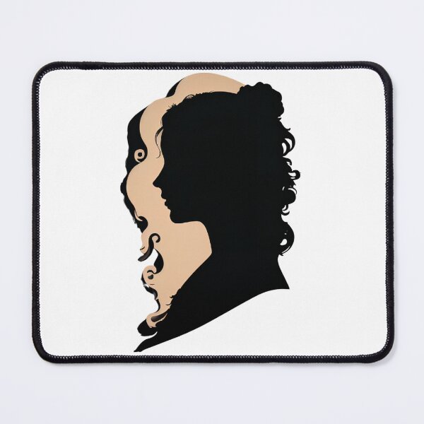 Item preview, black profile picture of a woman. designed and sold by Rim0204.