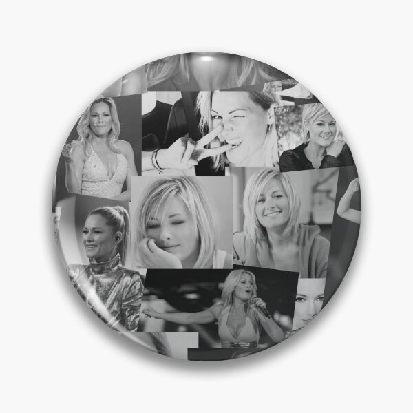 Item preview, Helene Fischer German Singer Black and White // Grayscale Photo Collage Pattern  designed and sold by CollageHeaven.