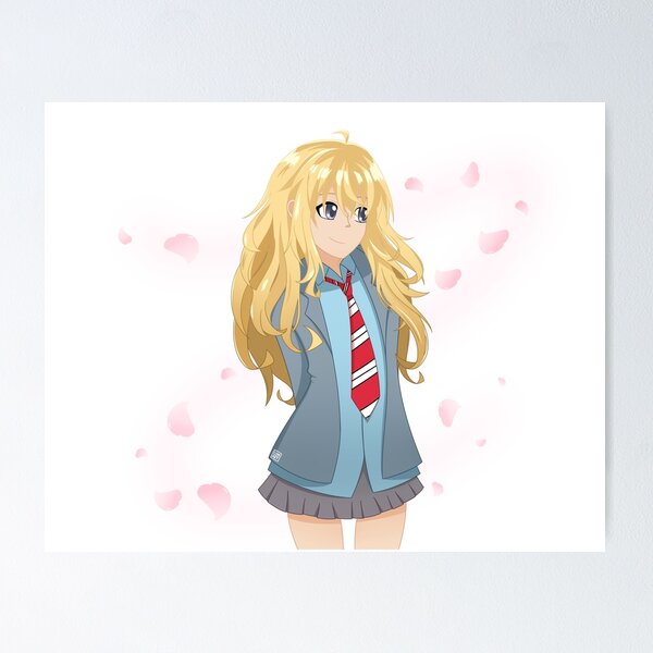 Poster Villa Miyazono Kaori Shigatsu Wa Kimi No USO Anime Anime Series  Matte Finish Paper Poster Print (Multicolor) PV-340 : : घर और किचन