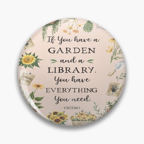 Item preview, Gardening and Library Quote Herbs and Sunflowers designed and sold by Nature Hues.