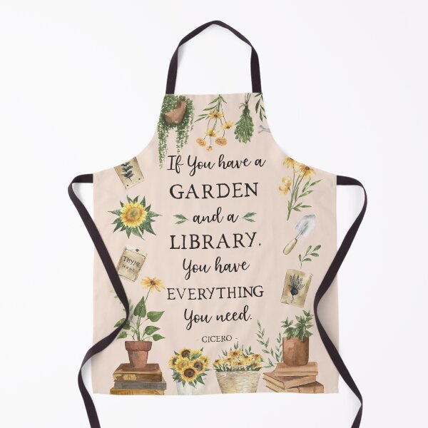 Item preview, Gardening and Library Quote Herbs and Sunflowers designed and sold by Nature Hues.