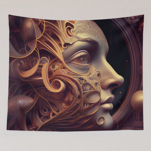 Item preview, A Man's Face in Profile. He is Transformed. His whole world looks different designed and sold by shakespeare1212.