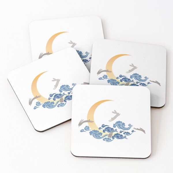 Item preview, Moon and Rabbit (Blue Tone) designed and sold by PriestArt.