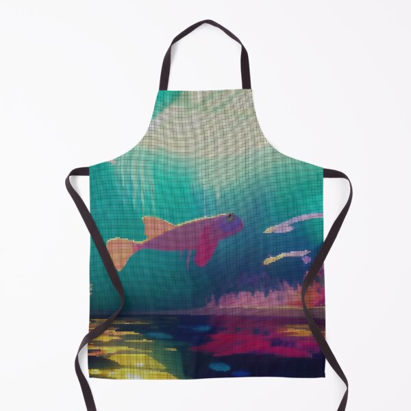 Item preview, Colorful Abstract Molly Fish 8-bit Pixel Art designed and sold by PixelDripped.