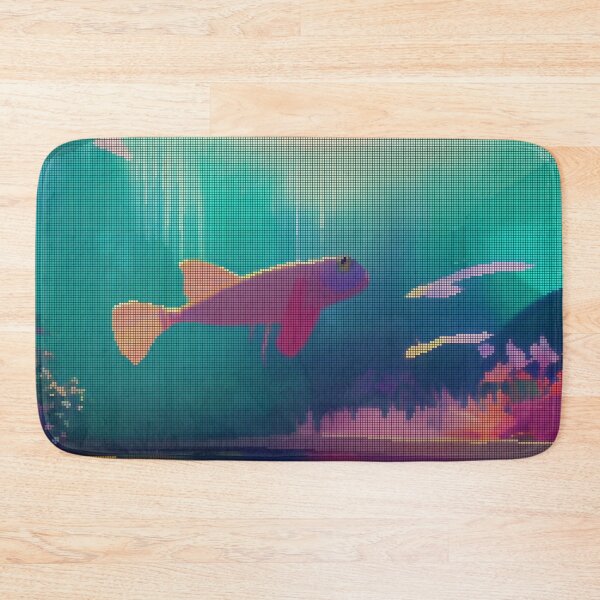 Item preview, Colorful Abstract Molly Fish 8-bit Pixel Art designed and sold by PixelDripped.