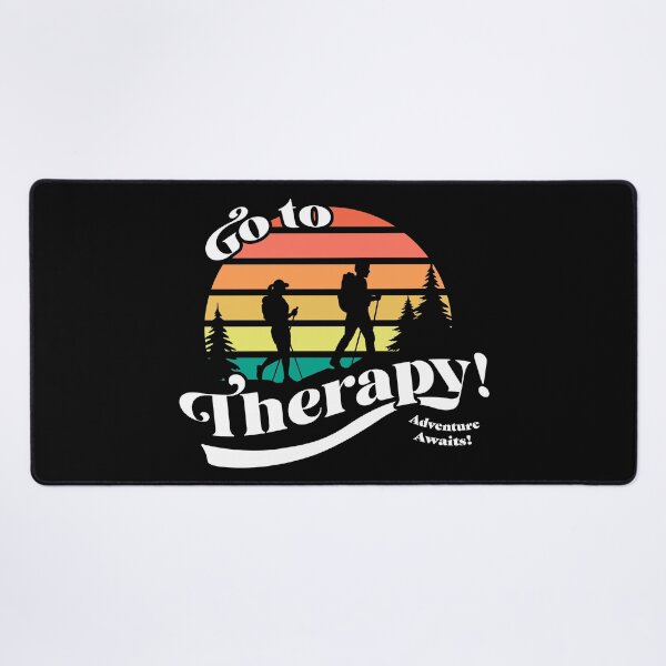 Item preview, Go To Therapy Hiking Retro designed and sold by Not Lost Wanderer Design.