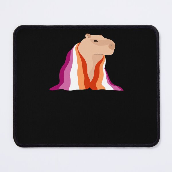 Item preview, lesbian pride capybara friend designed and sold by WizardsStokes88.