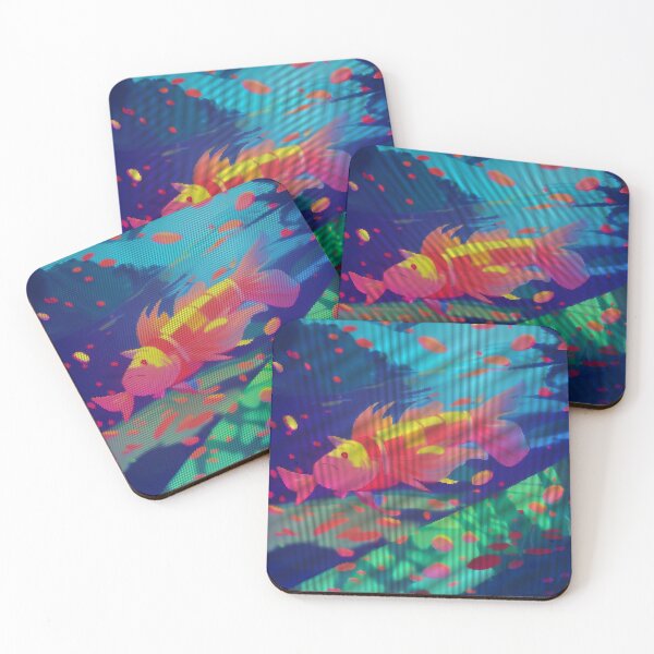 Artikelvorschau, Colorful Abstract Molly Fish 8-bit Pixel Art entworfen und verkauft von PixelDripped.