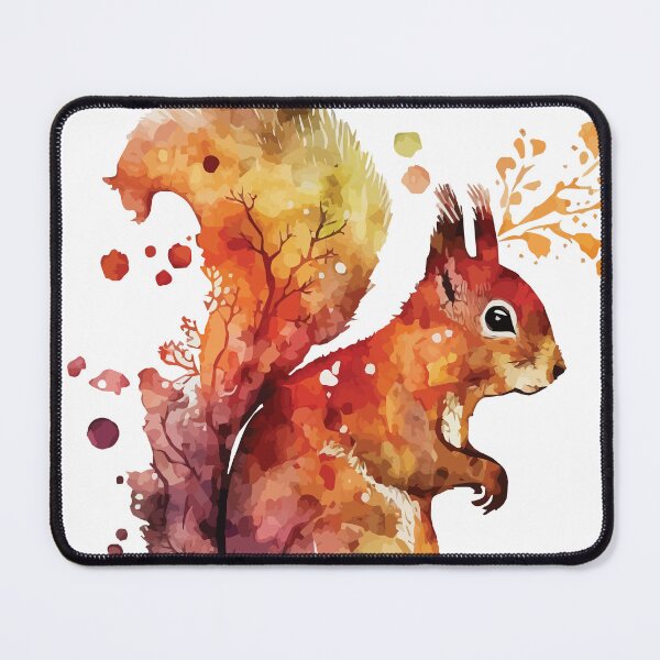 Item preview, A Red squirrel in a Modern Watercolor - Boho Animals designed and sold by GVRDesign.
