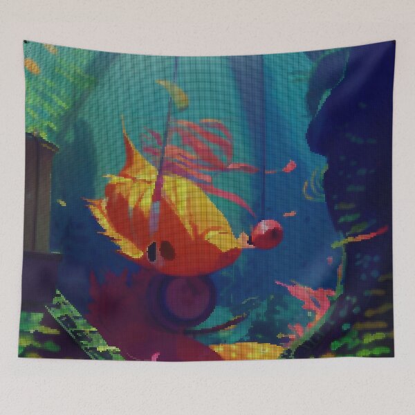 Item preview, Colorful Abstract Molly Fish 8-bit Pixel Art designed and sold by PixelDripped.