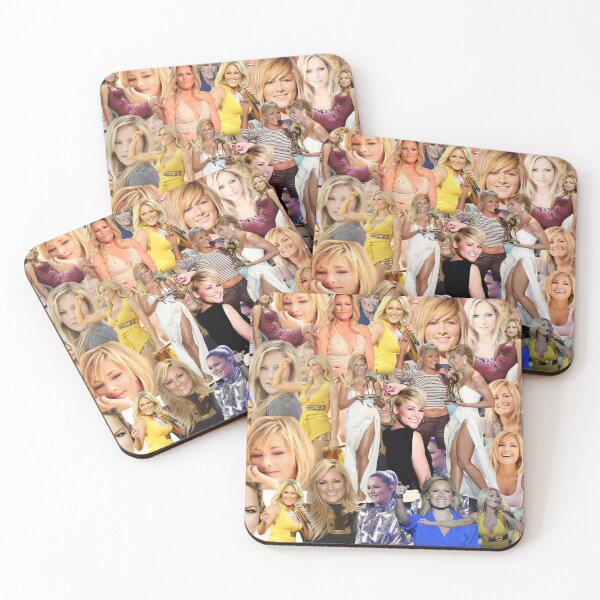 Item preview, Helene Fischer German Singer Abstract Collage Pattern  designed and sold by CollageHeaven.