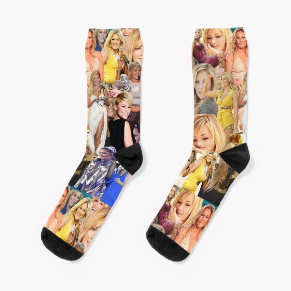 Aperçu de l'œuvre Motif de collage abstrait de la chanteuse allemande Helene Fischer créée et vendue par CollageHeaven.