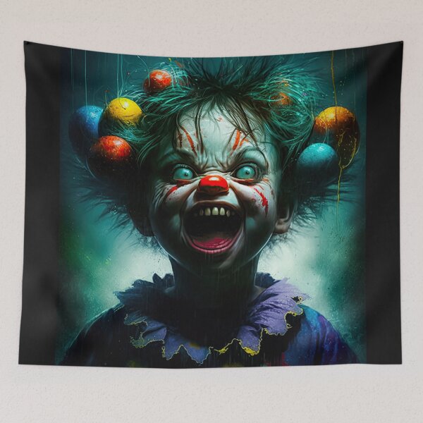 Item preview, Freaky Creepy Kid Clown - 1 designed and sold by Space-Yeti.
