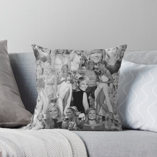 Item preview, Helene Fischer German Singer Black and White Abstract Collage Pattern  designed and sold by CollageHeaven.
