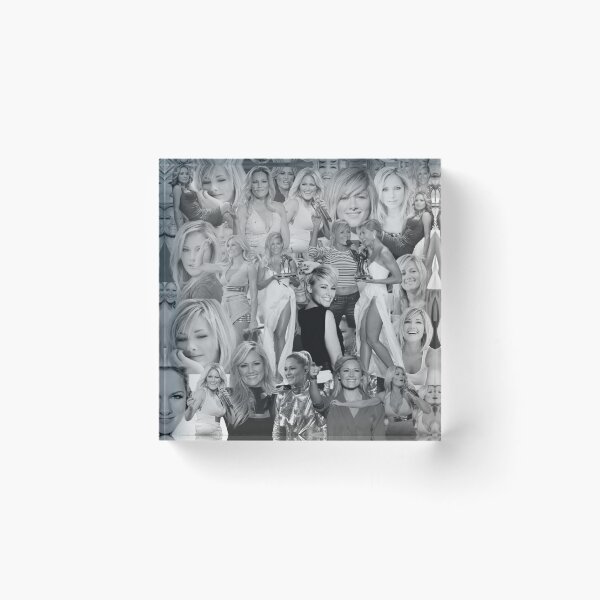 Item preview, Helene Fischer German Singer Black and White Abstract Collage Pattern  designed and sold by CollageHeaven.