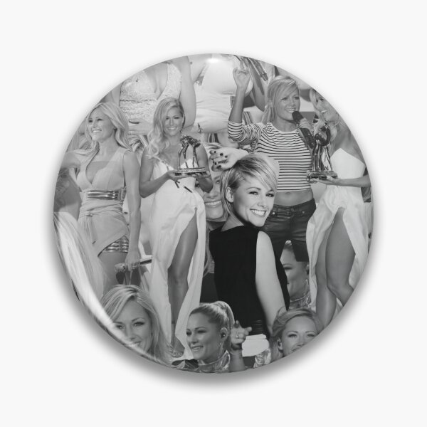 Item preview, Helene Fischer German Singer Black and White Abstract Collage Pattern  designed and sold by CollageHeaven.