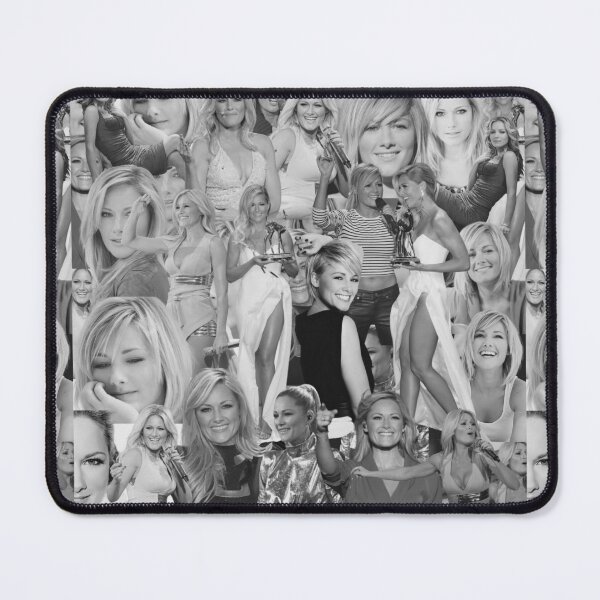 Item preview, Helene Fischer German Singer Black and White Abstract Collage Pattern  designed and sold by CollageHeaven.
