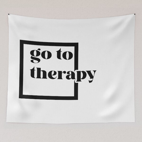 Item preview, Go To Therapy Box Lowercase designed and sold by Not Lost Wanderer Design.