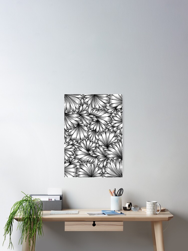 Thumbnail 2 of 3, Poster, Petal Pattern designed and sold by marycrawfod.