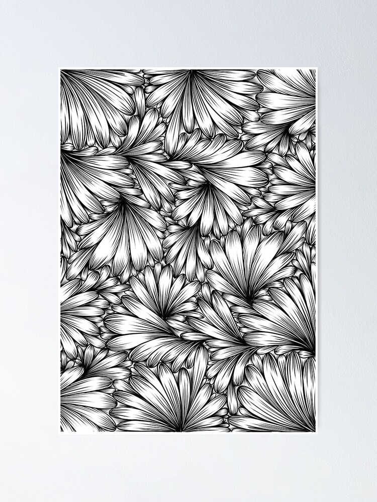Thumbnail 1 of 3, Poster, Petal Pattern designed and sold by marycrawfod.