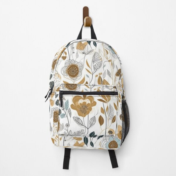 Item preview, Golden Boho Style Flower Pattern designed and sold by SimoneAI.