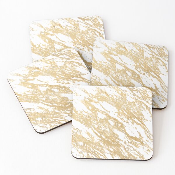 Item preview, Abstract Gold Paint Splatter on White designed and sold by calibrit.