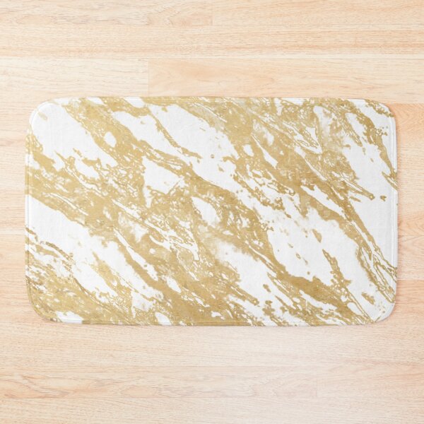 Item preview, Abstract Gold Paint Splatter on White designed and sold by calibrit.