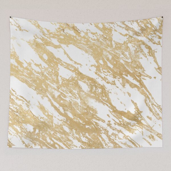 Item preview, Abstract Gold Paint Splatter on White designed and sold by calibrit.