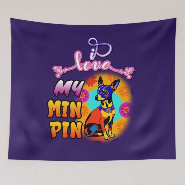 Item preview, I Love My Min Pin designed and sold by FrescoDesign.