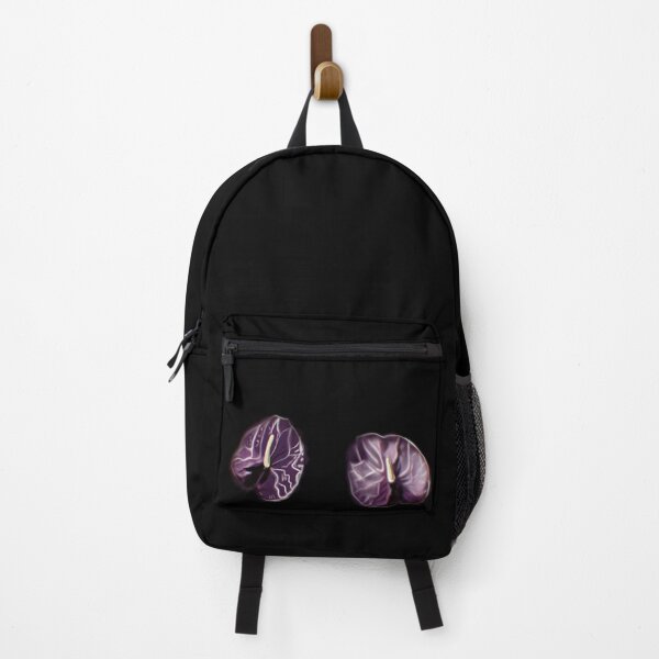 Item preview, Anthurium Plant Water Painting violet (black background) designed and sold by xsaxsandra.
