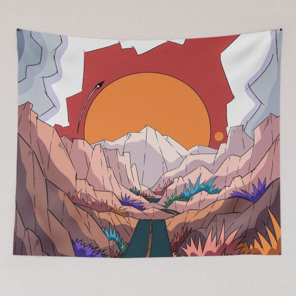 Item preview, The mountain pass designed and sold by Swadeillustrations.
