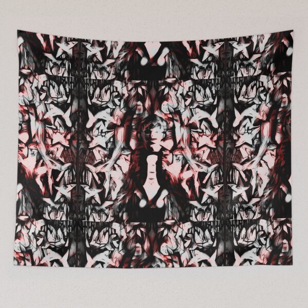 Item preview, punk psychedelic star pattern designed and sold by weirdove.