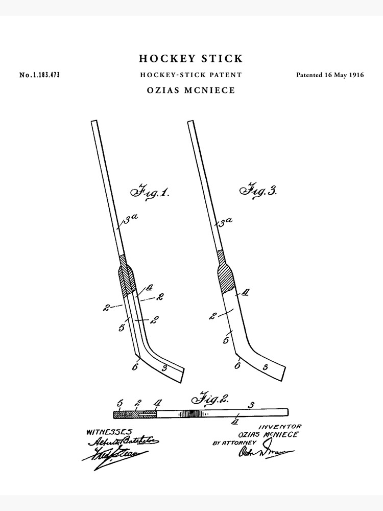 sketch of hockey stick