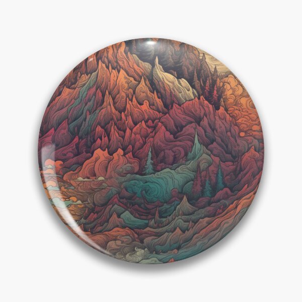 Item preview, Mountain retro pattern, Colorfull designed and sold by LJaco.