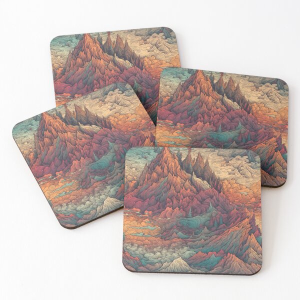 Item preview, Mountain retro pattern, Colorfull designed and sold by LJaco.